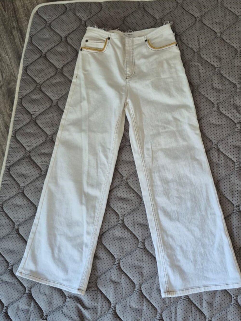 Sonia Rykiel Paris White Wide-Leg Jeans 🤍 Size 36 (US 2)